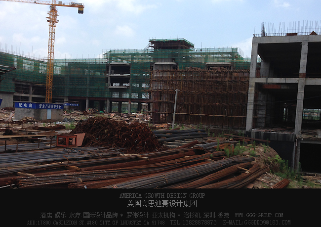 湖南衡阳丽波国际酒店设计建材放置